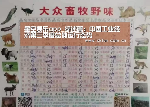 星空娱乐app_综述篇:中国工业经济第三季度总体运行态势(图1) 星空娱乐app
